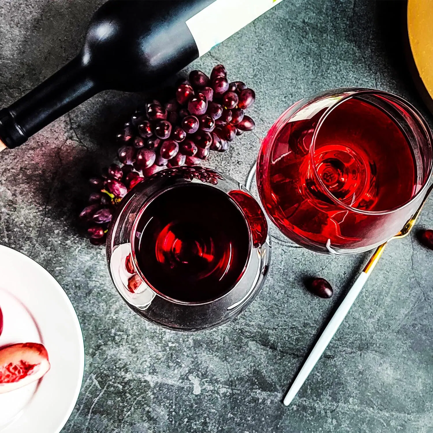 Wholesale Custom 590ml Stemmed Drinking Glasses Red Wine Glasses with Custom Size for Conundrum Red Blend Underwood Pinot Noir