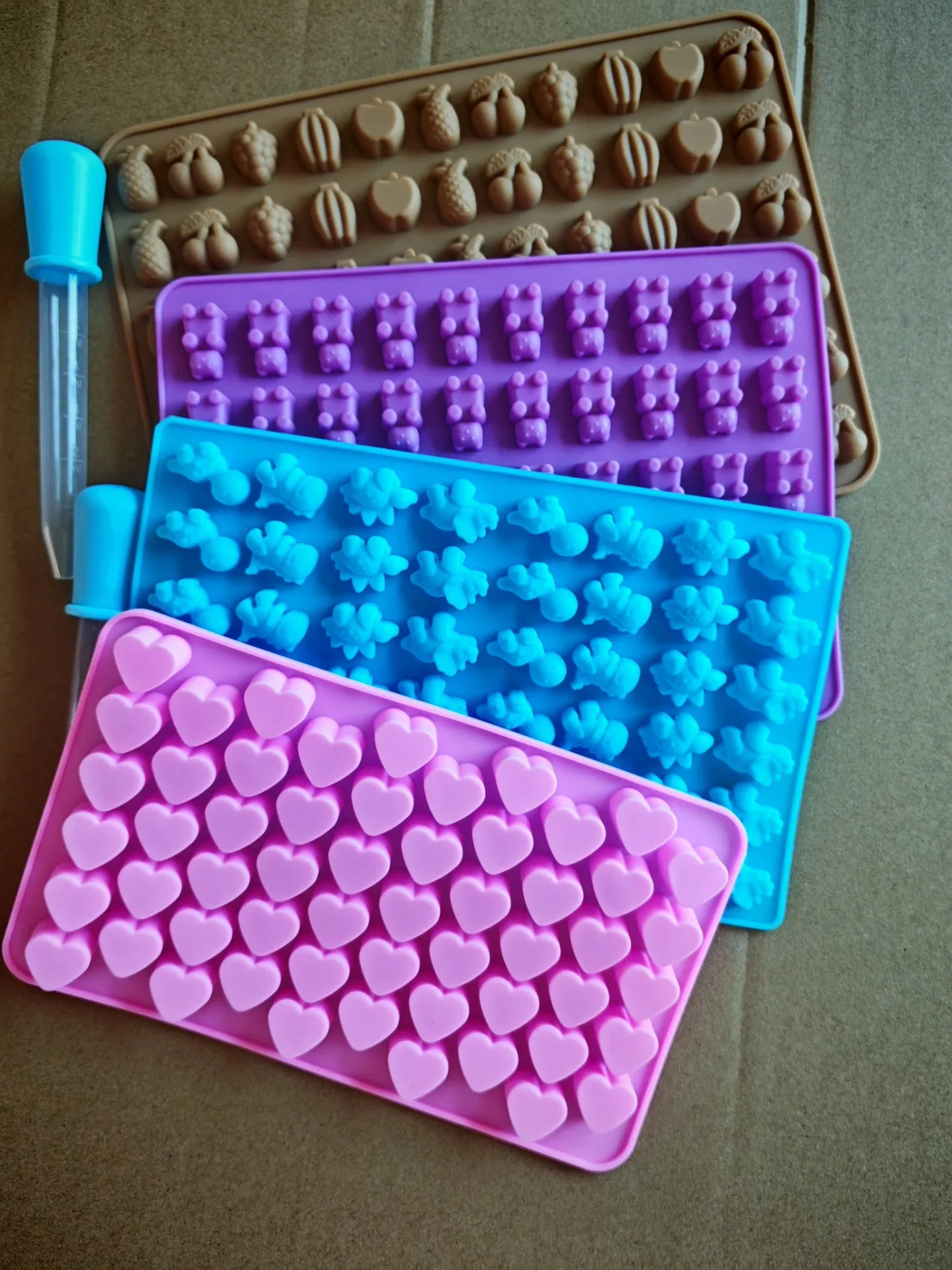 Candy Silicone Mold Ice Block Jelly Mold Gummy Bear Candy Mold