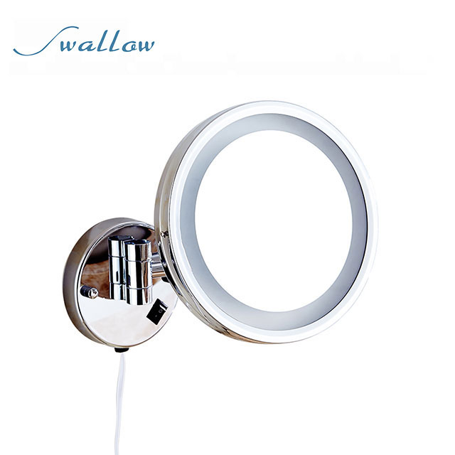 Wall Vanity Mirror Bathroom Round, 3 Times Magnification Mirrors From Executive Shaving