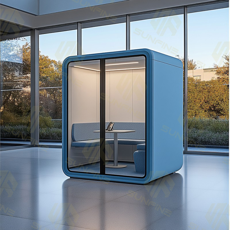 Wholesale Acoustic Soundproof Booth Phone Call Office Furniture Meeting Pods Enclosed Office Phone Booth