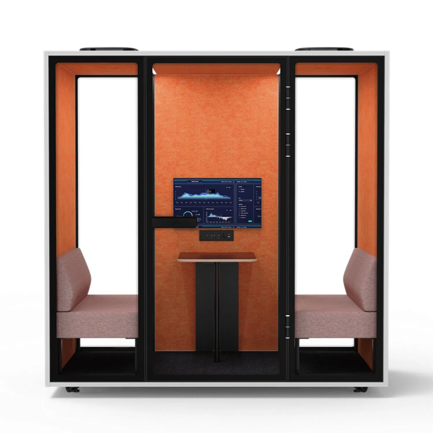 Factory Wholesale Acoustic Small Work Meeting Pods for 4 People