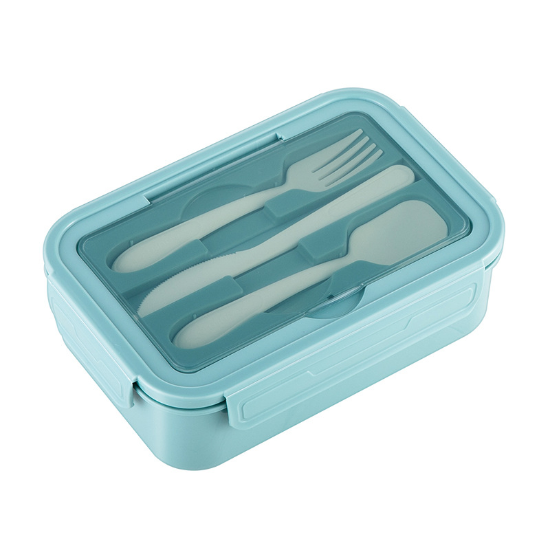 Stylish Reusable Plastic Lunch Box with Secure Lid Design