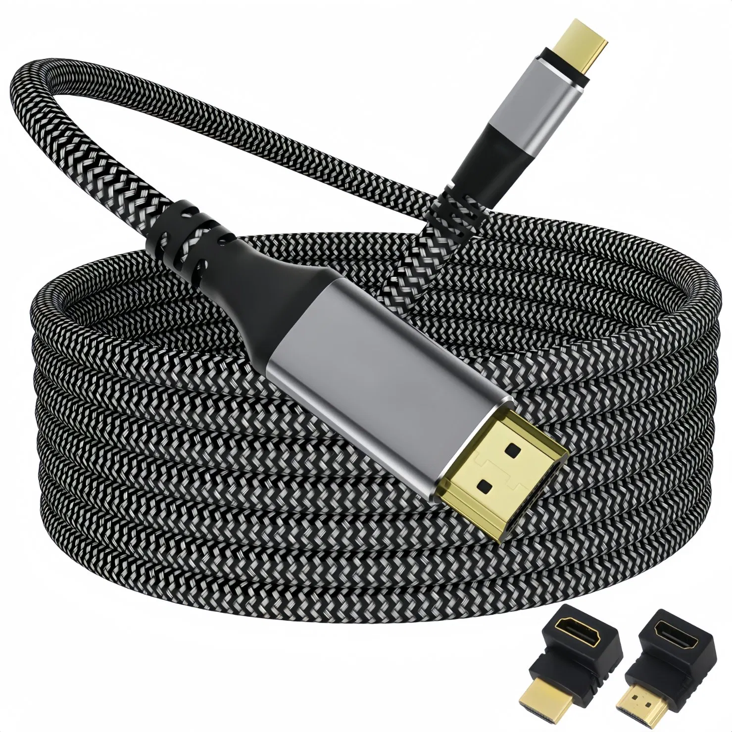 Custom USB C to HDMI Cable 2-200m, 4K Type-C to HDMI Braided Cord
