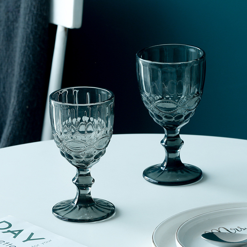 Elegant Colored Crystal Glass Stemware for Weddings and Events