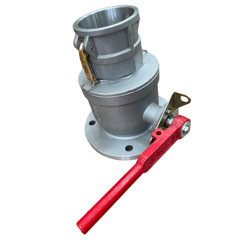 Round Flange Ball Valve Female and Male Aluminum for Fuel Tanker Truck
