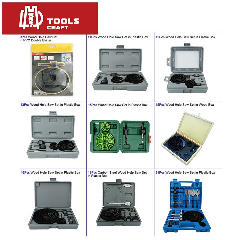 15 Pieces Bi-Metal Hole Saw Set with Aluminum Box