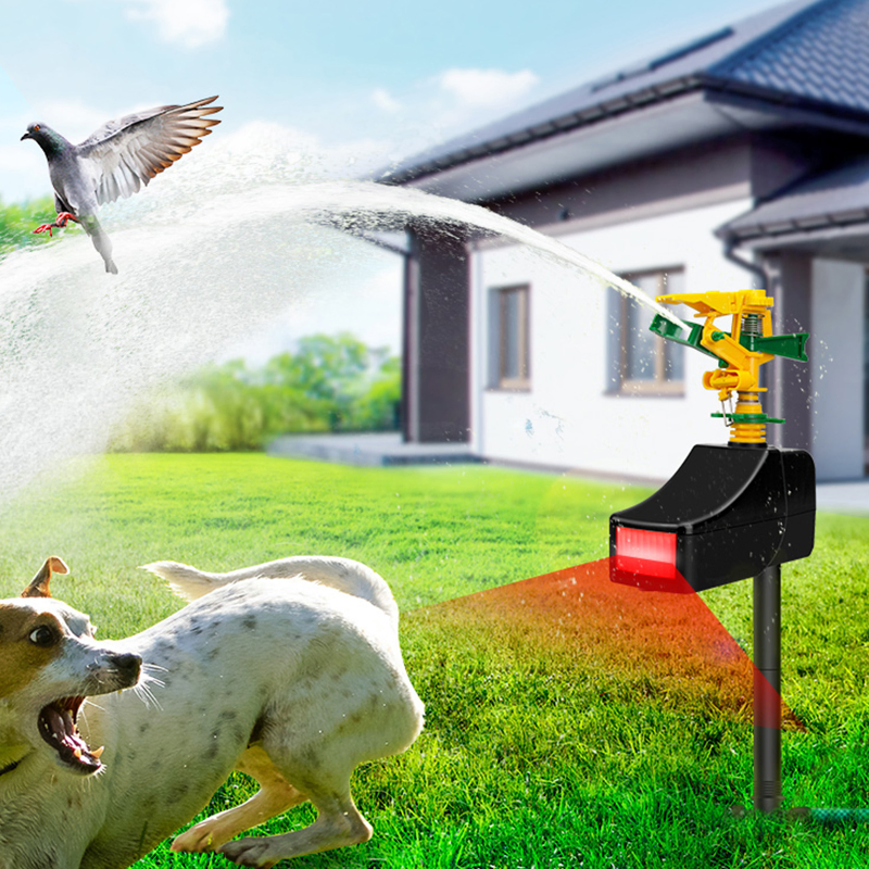 Effective Sprinkle Watering Dog Cat Fox Repeller for Deer Fox Wolf Marten