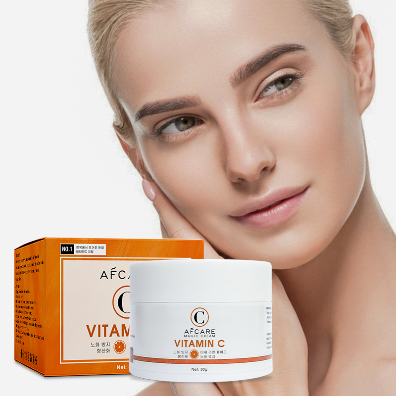 Private Label Vitamin C Face Cream Collagen Whitening Anti-Aging Organic Brightening