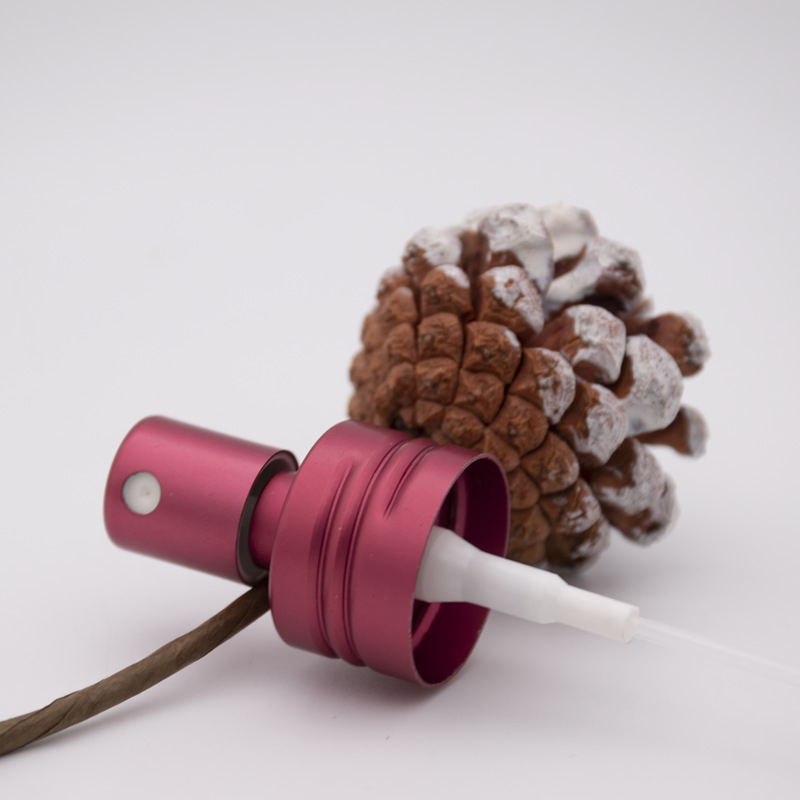 Anodized Aluminum Screw Mouth Fine Mist Perfume Nozzle Sprayer Head Pump