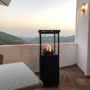 Outdoor Gas Fireplace with Glass View Flame Muztag Mkiii