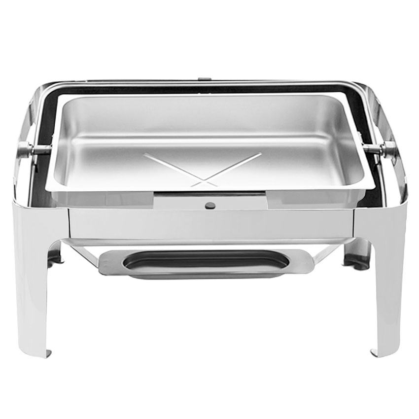 Rectangle Roll Top 9L Hotel Restaurant Chaffing Dish for Catering Buffet Serving