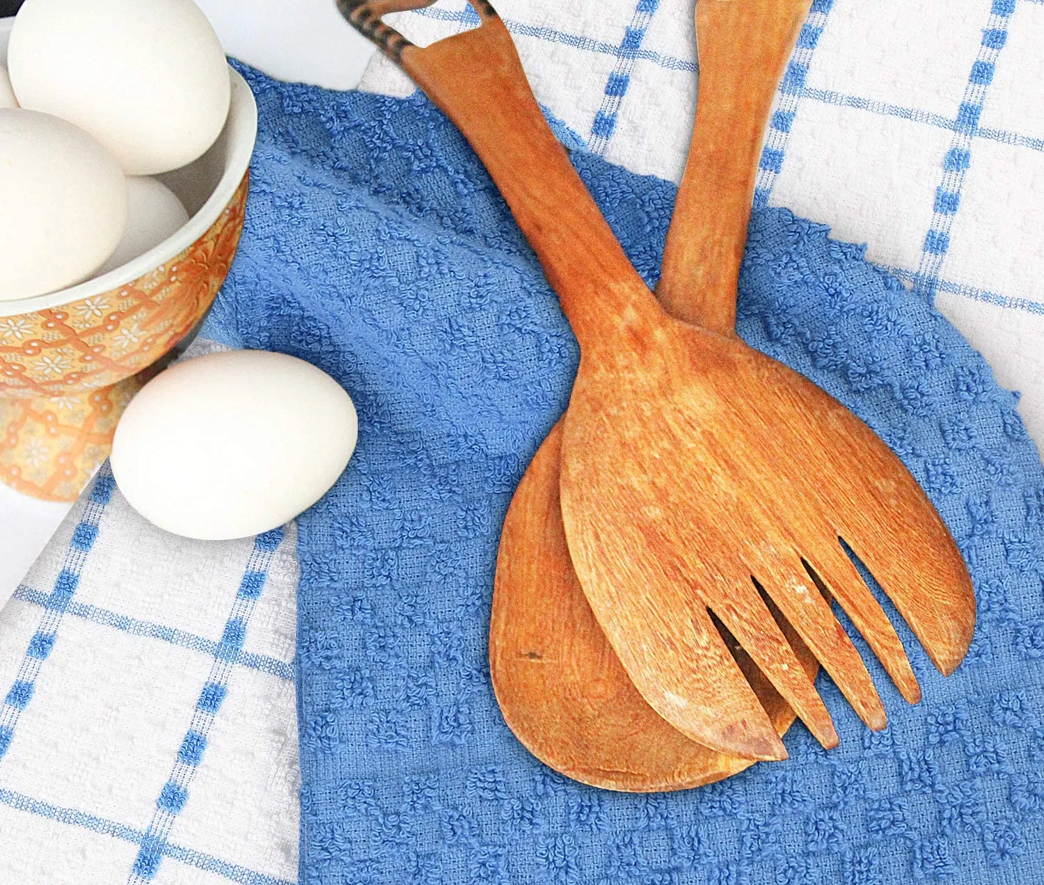 Waffle Weave Kitchen Towel Dish Organic Cotton Kitchen Towel