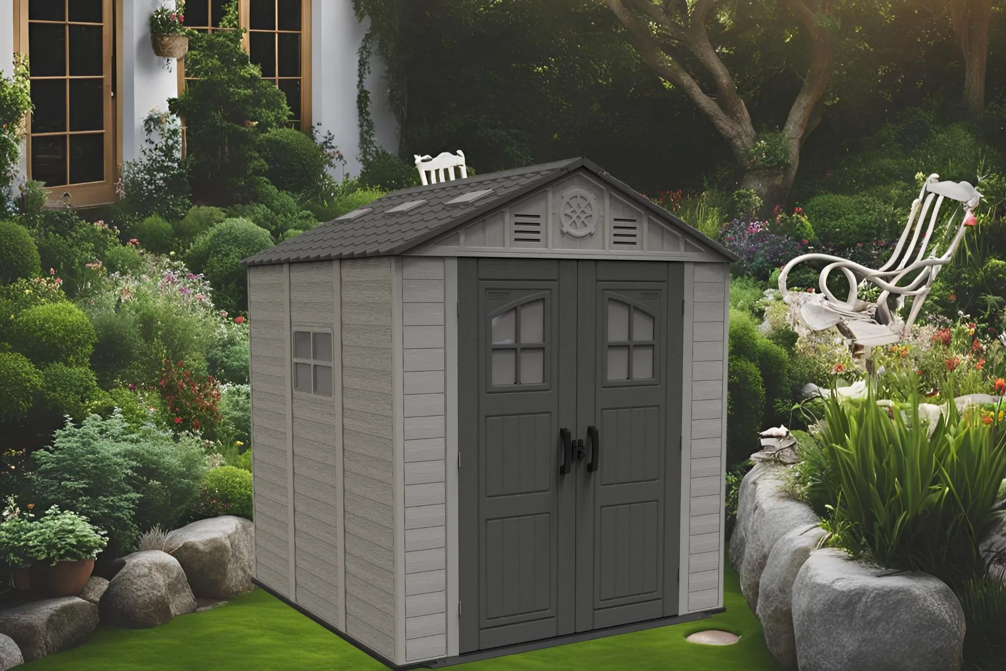 Hot-Selling Trinidad and Tobago Customizable HDPE Plastic Rain-Proof Storage Sheds