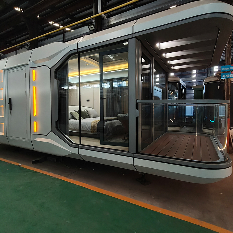 P5 Luxury Movable Prefabricated Shipping Container Space Capsule High-End Micro Homes Smart Expandable Houses Customizable Mobile Residences House