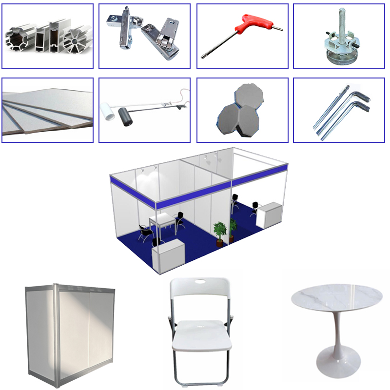 Lock Base Aluminium China Exhibition Booth Furniture Accessories Tension Lock with Low Price
