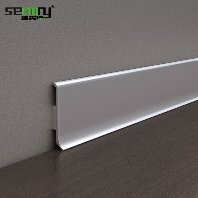 Skirting Board Brushed Aluminium Alloy Baseboard Wall Flooring Aluminum Alloy
