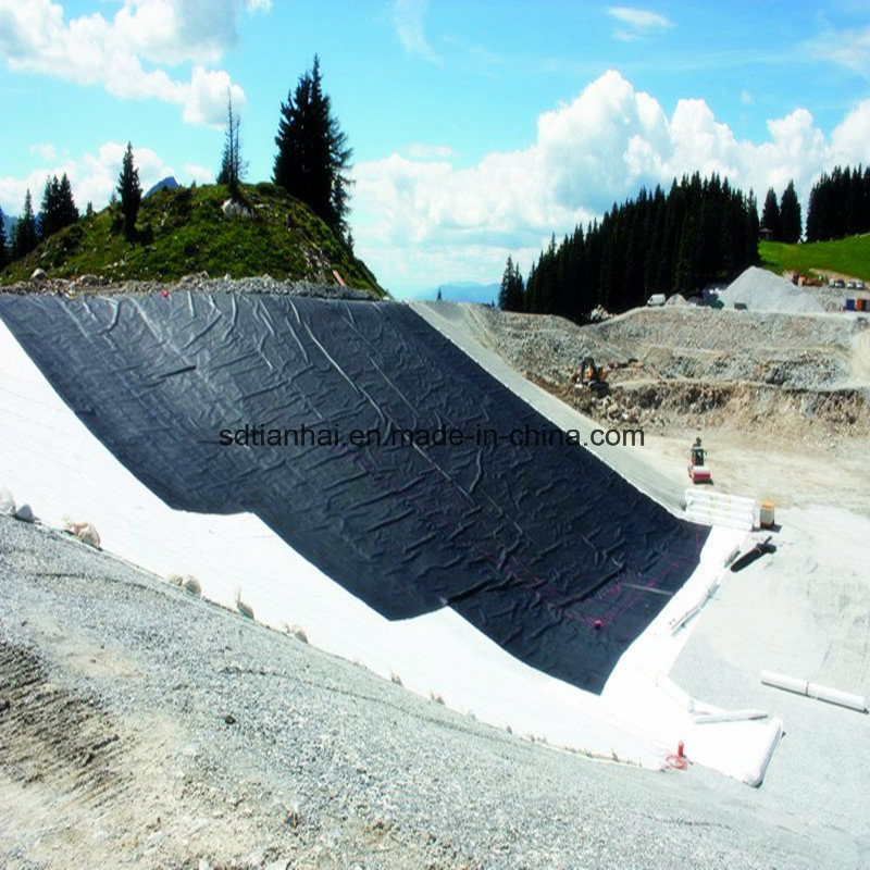 Blue Colour Compound Geomembrane for Basement Waterproof Used/Red Mud Yard Liner HDPE Geomembrane