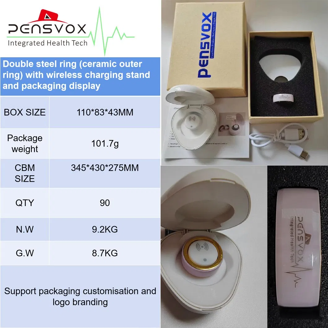 Умное кольцо Pensvox с мониторингом здоровья и Bluetooth