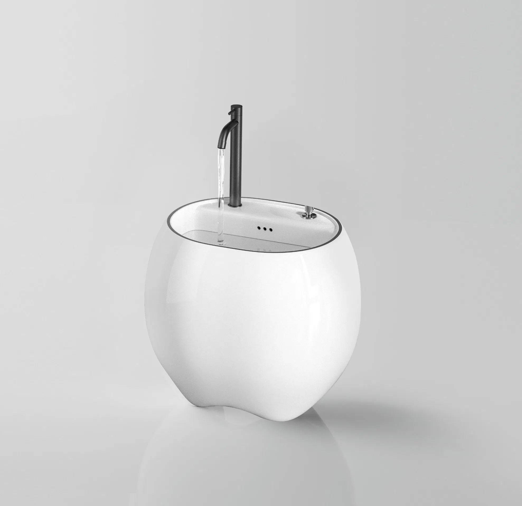 Chaozhou Sanitary Ware Modern Design Irregular Shape Mop Tub White Color Mop Pool Export Mop Basin Sink