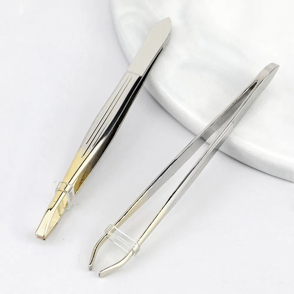 Lash Extension Fiber Tip Tweezers Gold Fiber Tip Eyelash Tweezers