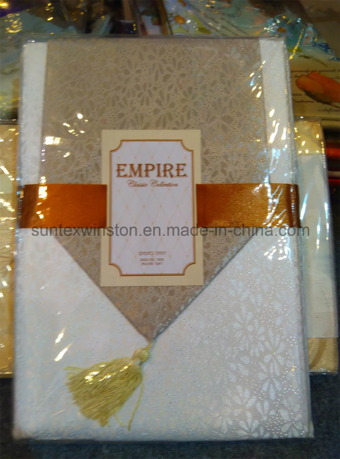 Premium 100% Polyester Solid Color Table Runner and Placemat Set