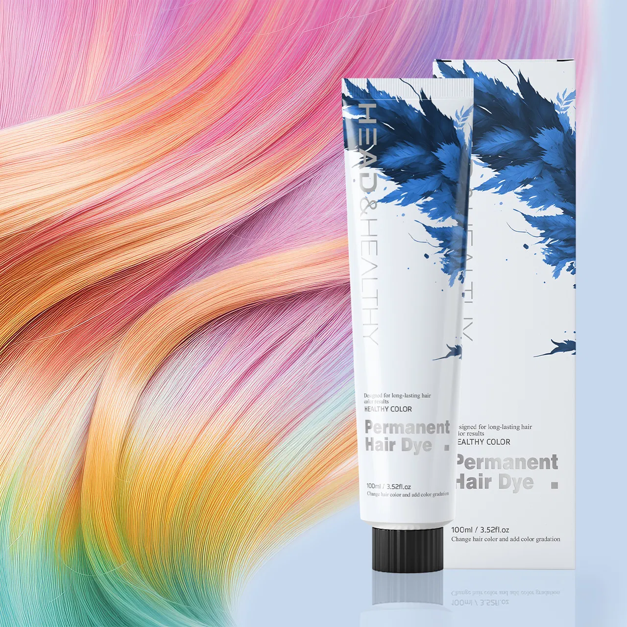 Custom Pack Hair Dye Shampoo Cream 100ml for Beautiful Color