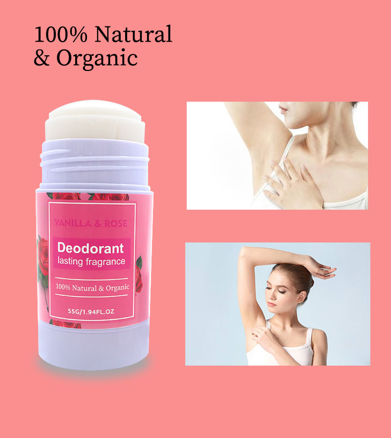 Beauty Cosmetics Skin Care Vanilla Rose Underarm Deodorant Stick Lasting Fragrance