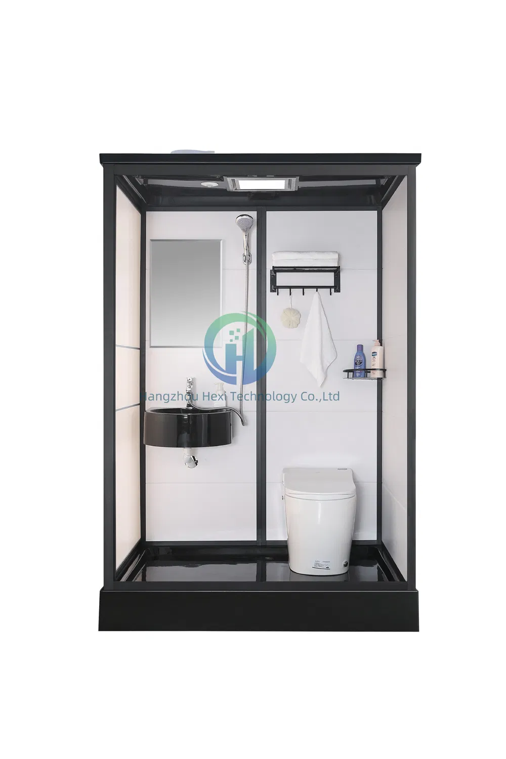 Modern One Bedroom Portable Shower Unit and Prefab with Glass Door