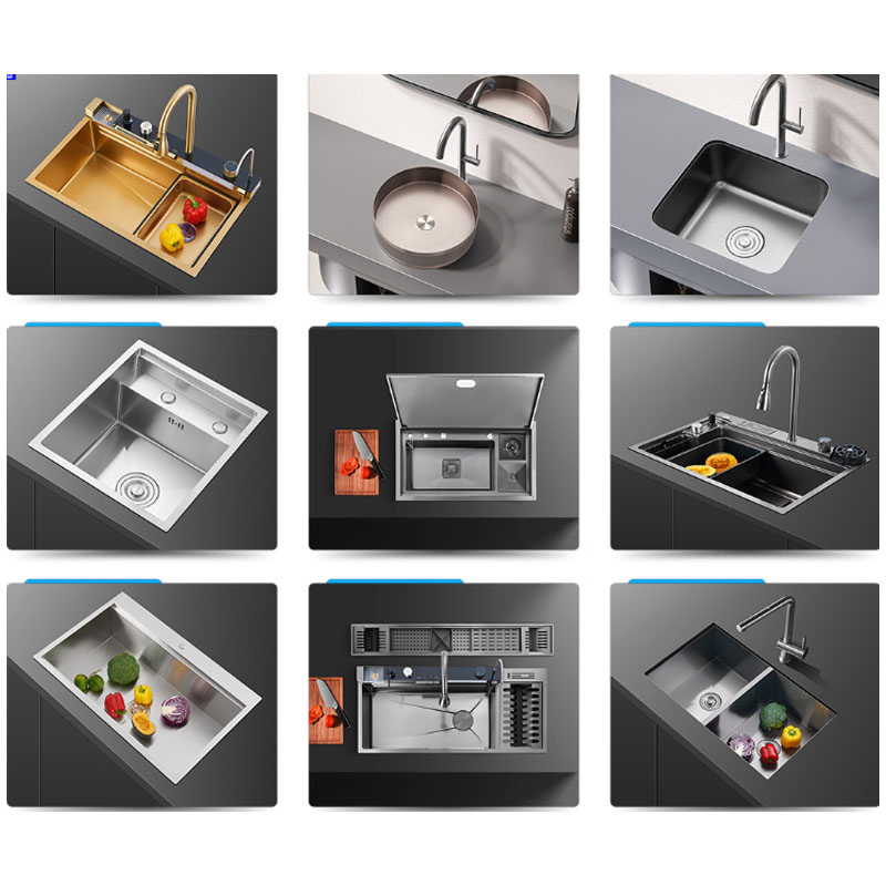 Stylish Handmade Stainless Steel Kitchen Sink for Modern Homes