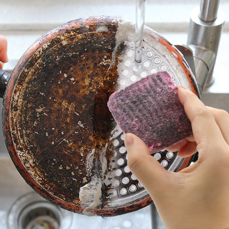 10 Pack Heavy Duty Steel Wool Scouring Soap Pads