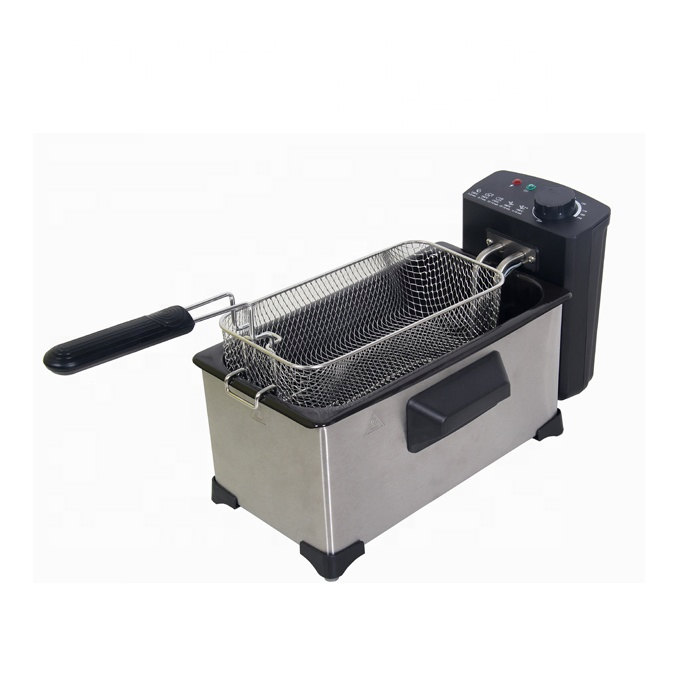 Household Electric Stainless Steel 3L Deep Fryer with High Quality
