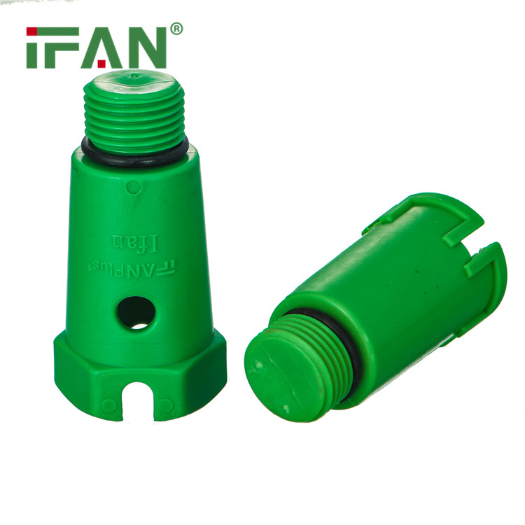 Ifan En 15874 Free Sample PPR Pipe Fitting Plastic Plug PPR Water Pipe Fittings Green PPR Pipe Fittings