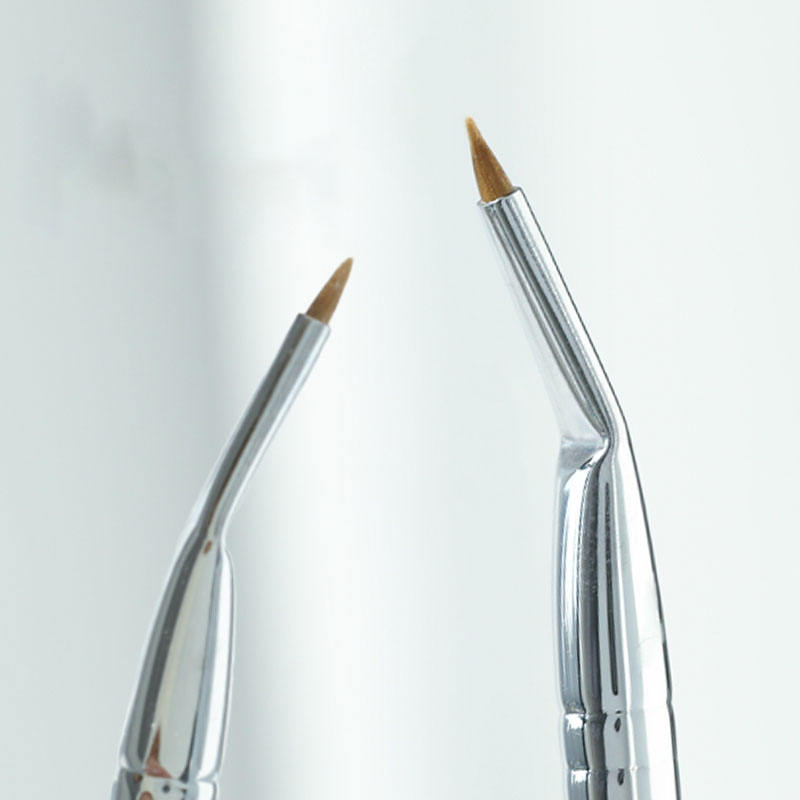 Precision Angled Flat Brush for Fine Gel Cheek Blush Makeup Brush