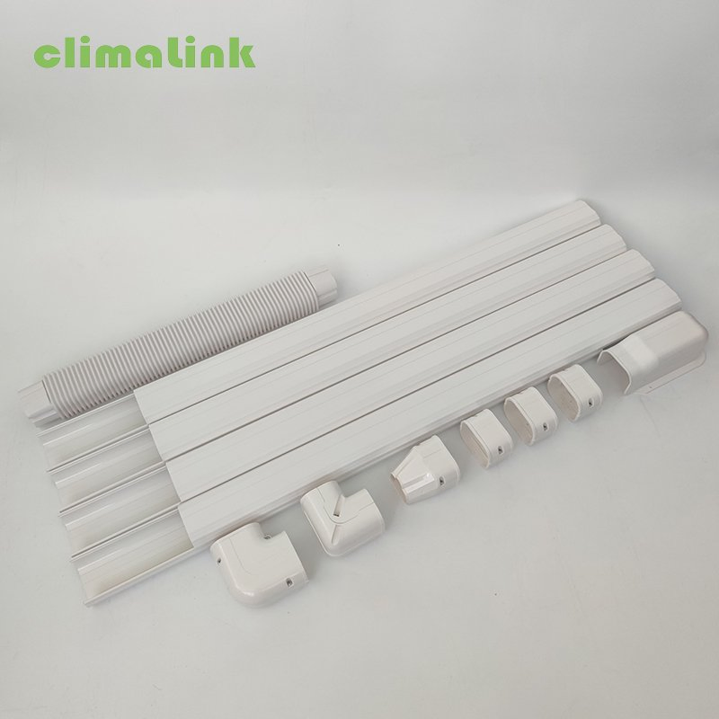 90 Degree Elbow Corner Plastic AC Line Set Cover Aircon Spare Parts for Ductless Mini Split Air Conditioner