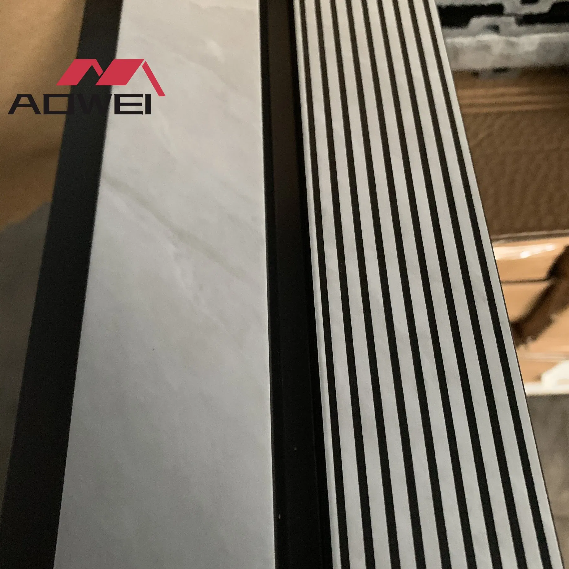 Stylish Decorative Charcoal Wood Louvers for Modern Interiors