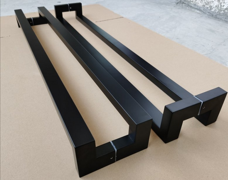 Modern Good Quality Stainless Steel Square Tube Door Handles for Wooden Door