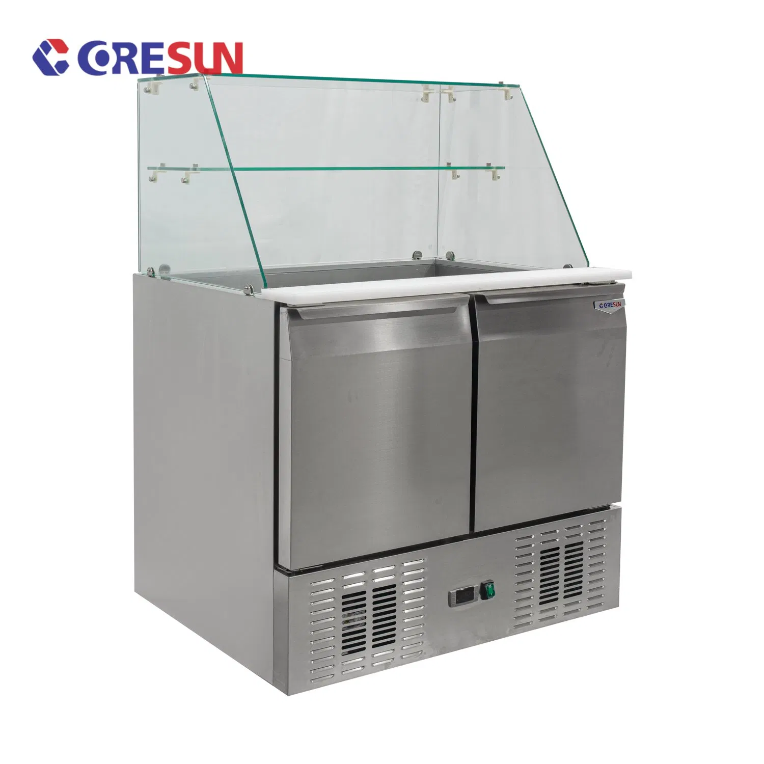 Wholesale Restaurant Kitchen Saladette with Cover and Salad Refrigerated Cabinet Pizza Prep Table