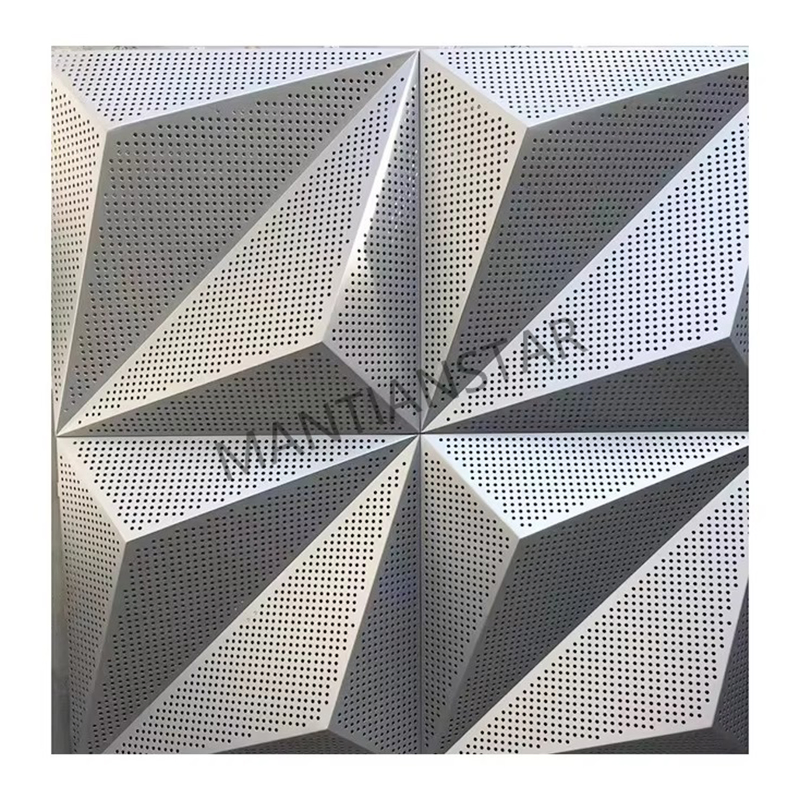 Perforated Mesh Architecture Decorative Metal Alloy Facade Plate Ceiling Aluminium Sheet