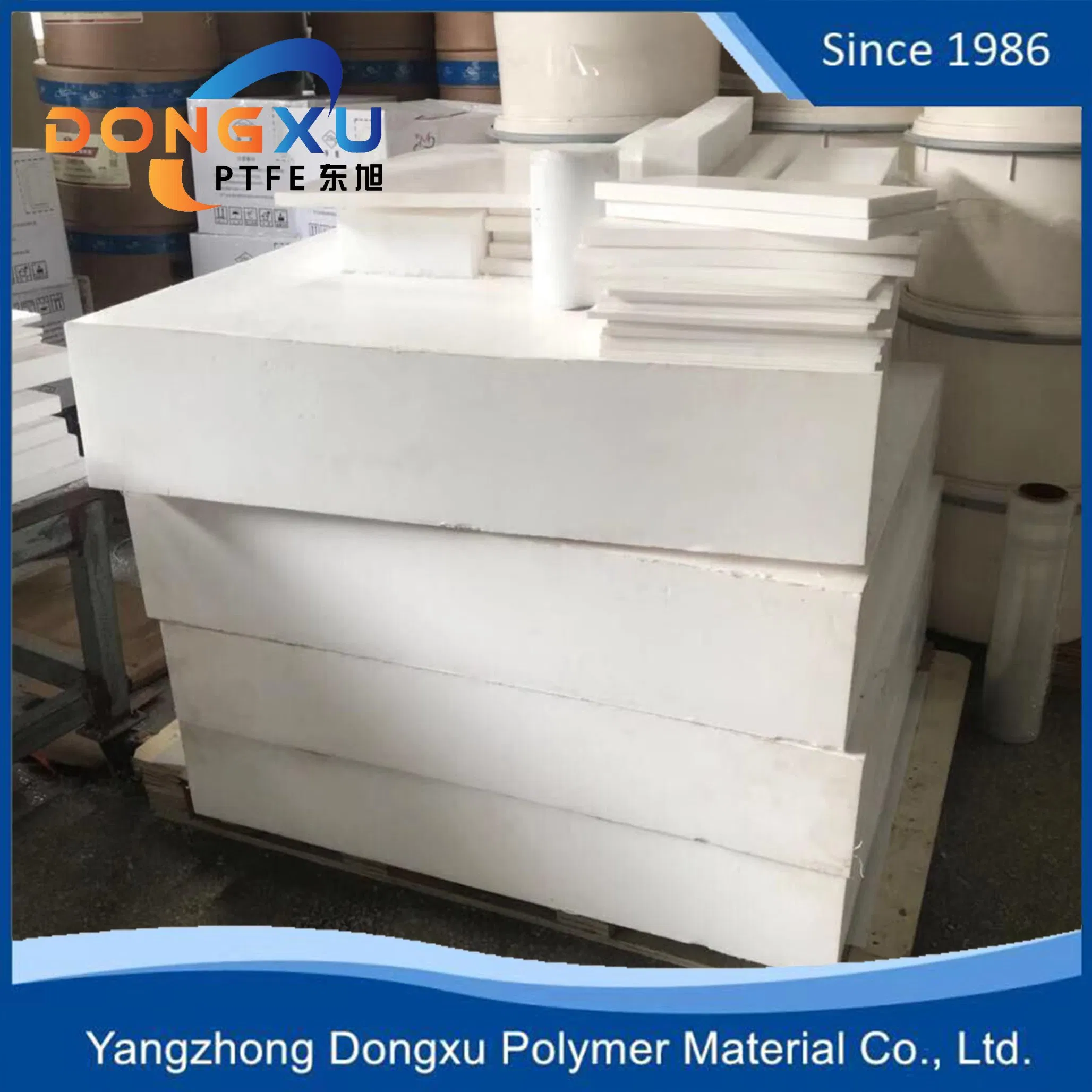 Factory 100% Virgin Skiving Molded PTFE/F4 Plate Plastic Sheet