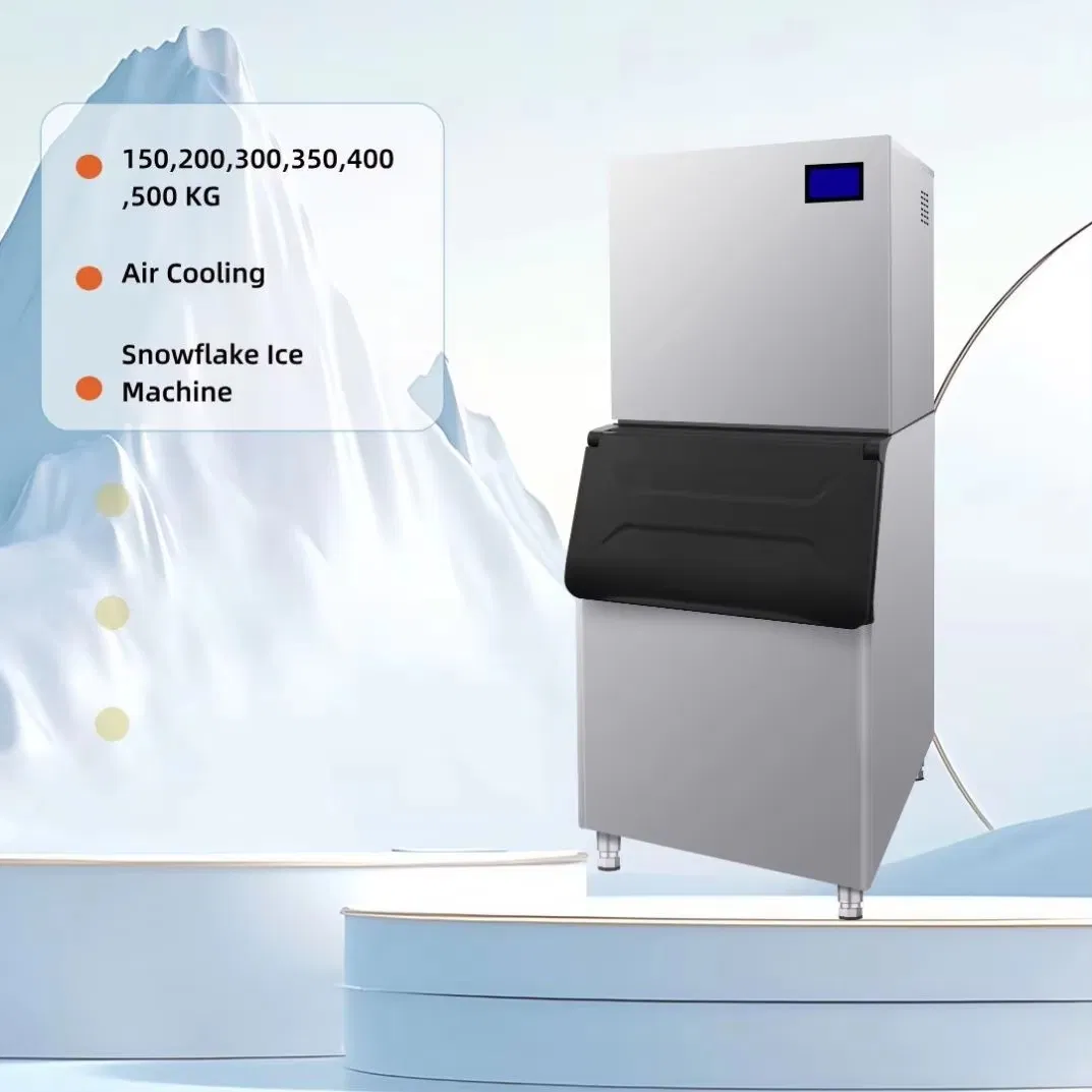 Auto-Cleaning 500kg Fresh and Clean Snowflake Ice Machine for Shops