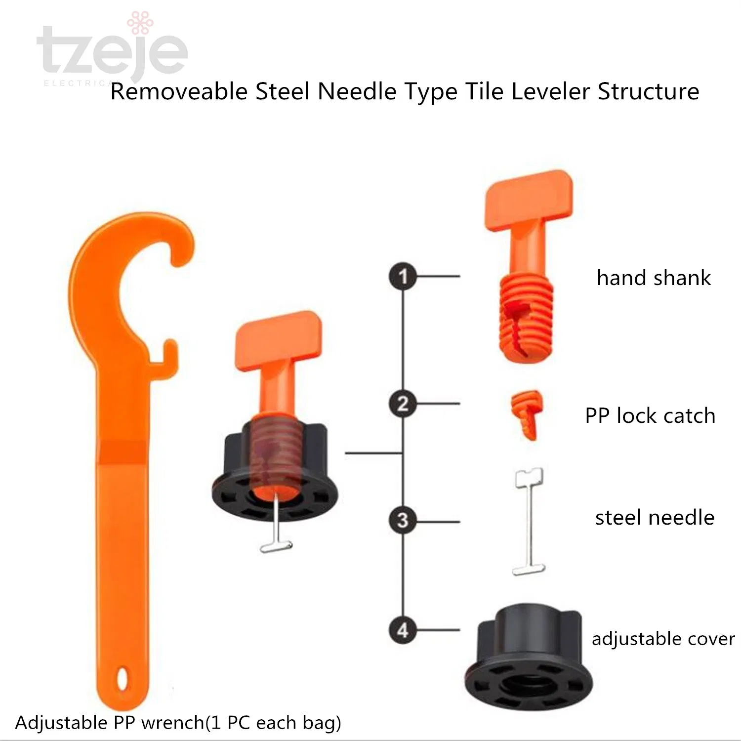 1.5mm Niveladora De Piso PP Decoration Use Tile Leveler