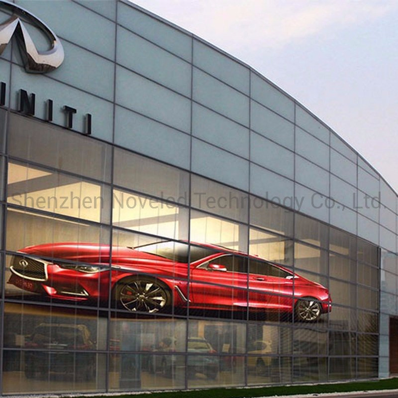 High Brightness Shopping Mall Advertising Outdoor Glass Window Wall Transparent LED Display