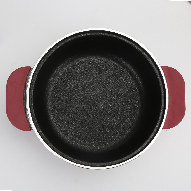 Kroean Kitchen Cooker Mini Nonstick Hot Pot Electric Sauce Pan Cooking Pot