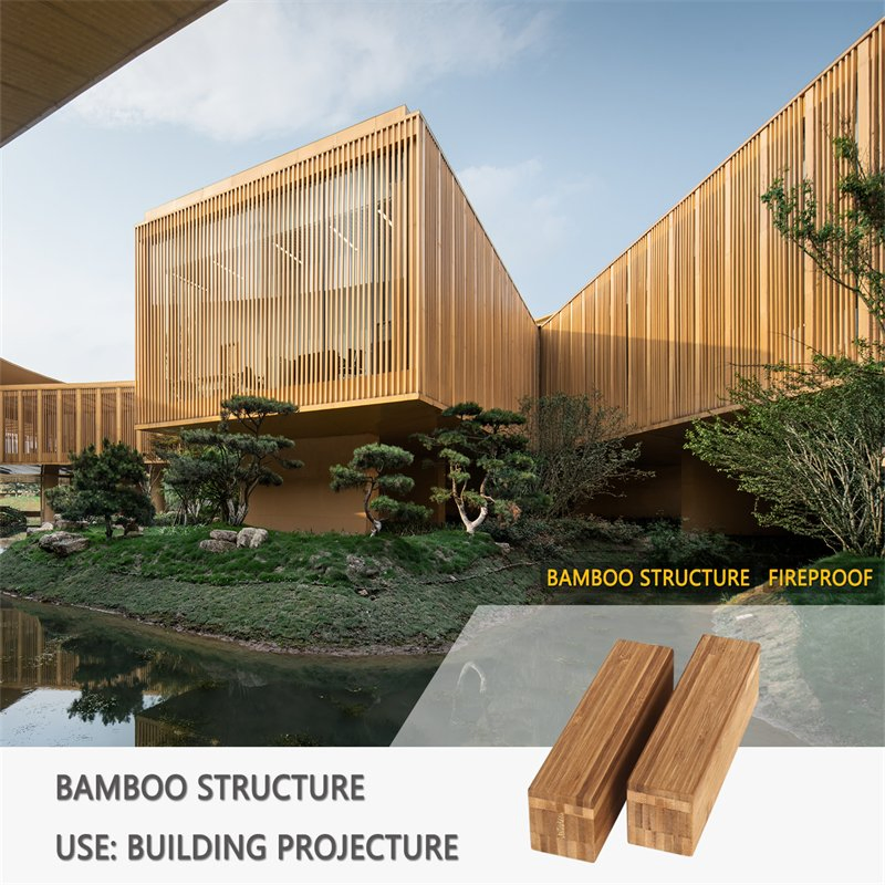 Strand Woven Hot-Pressed Bamboo Beam for High-Density Construction