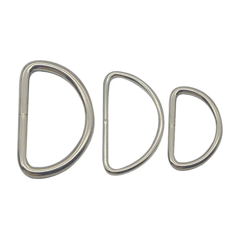 Futeng Handbag Accessories Hardware Buckle Iron Silver D-Rings Bag Strap Belt Metal D Ring