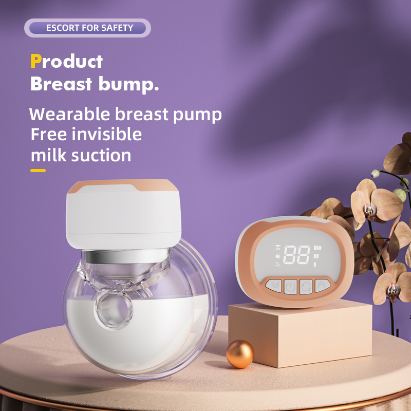 OEM Lectric Breast Pump Hands Free Wearable Portable Breastfeeding Bottles Wireless Hospital Grade Quiet Anti-Leaking with Voice Broadcast Heating 4 Mode 12 L