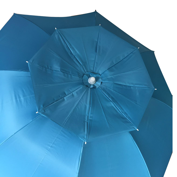 Пляжный зонт от солнца 2.2м с двойным козырьком MP6022