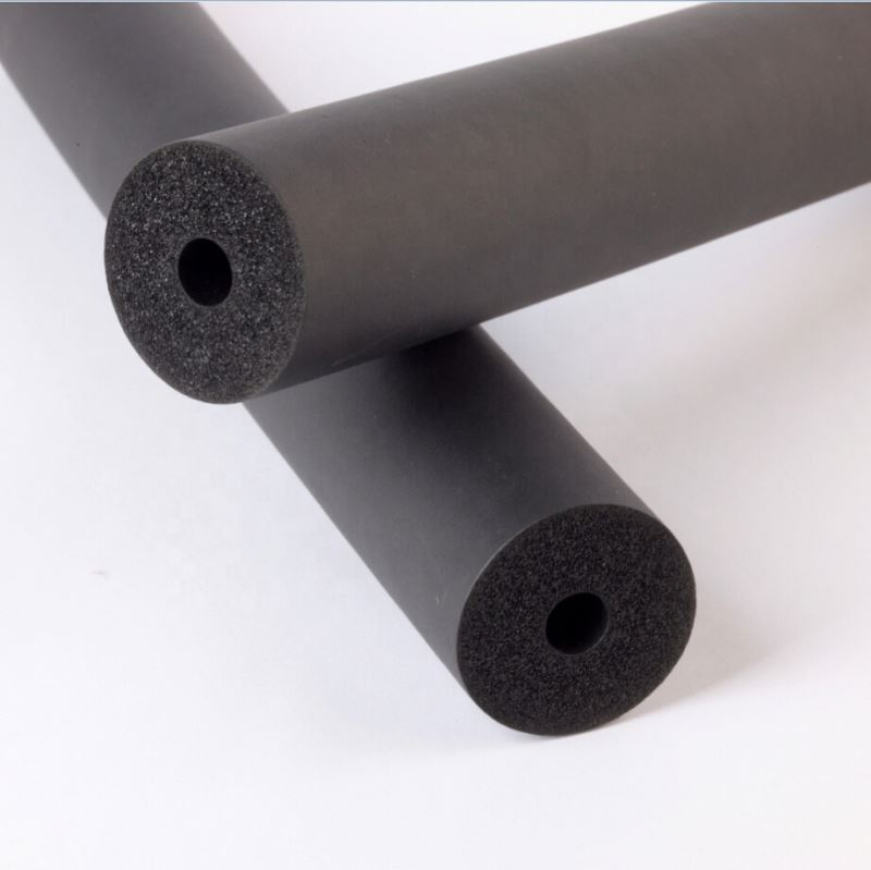 Black PVC/NBR Rubber Plastic Insulation Foam Pipe with RoHS