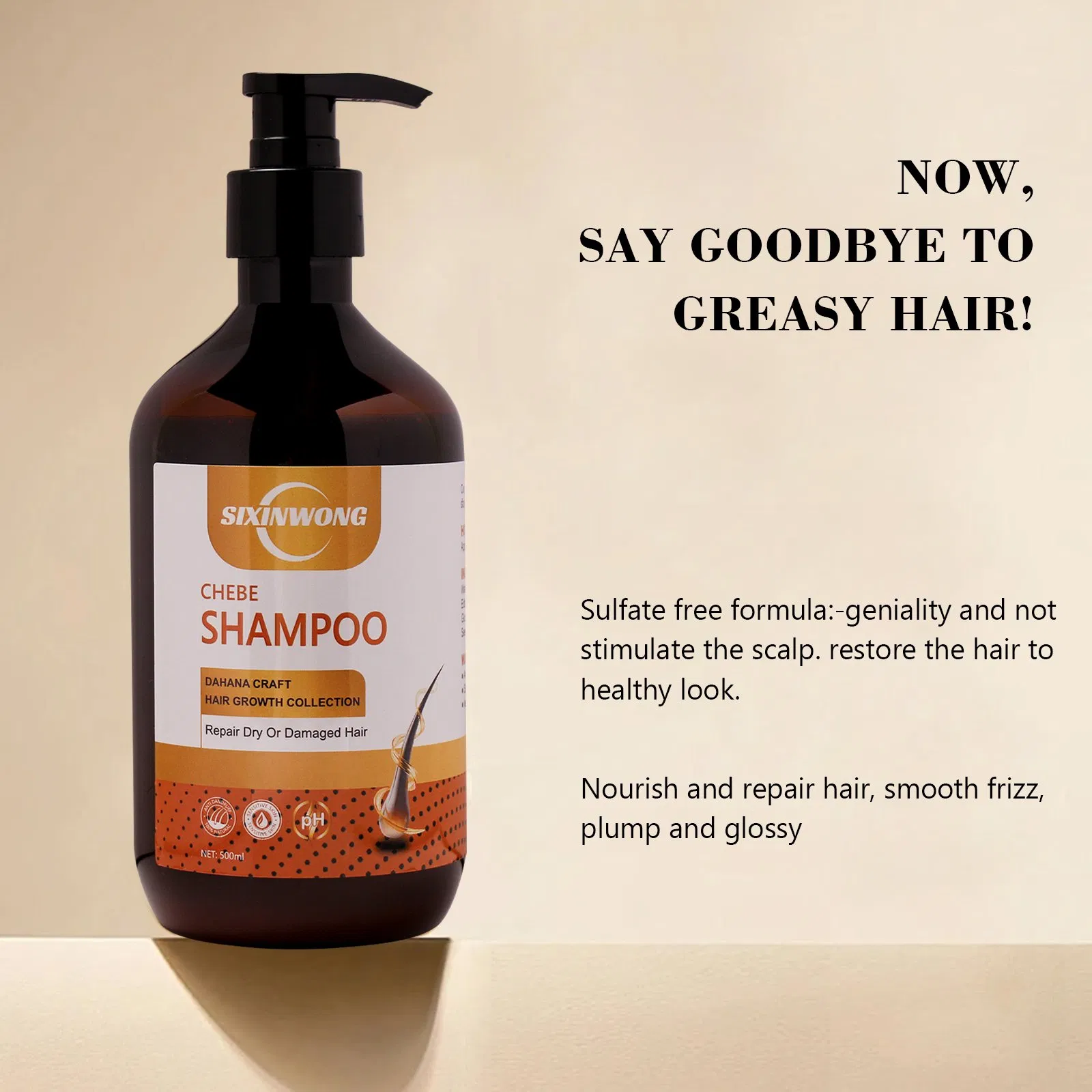 Beauty Cosmetics Chebe Shampoo Hydrating Dry and Damaged Hair Treatment Shampoo
