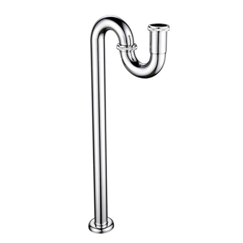 Modern Chrome Plated Stainless Steel Bathroom S Trap Waste Water Siphon Drain Pipe: Durable, Eco-Friendly Solution for Hotels and Household Use